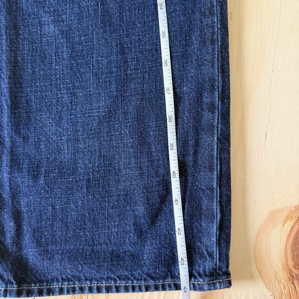 Hugo Boss Jeans Mens 34x34 Blue Jacksons Straight Leg 100% Cotton Dark Wash - Picture 7 of 8